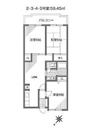 ウインダム宮前 3LDKの間取図画像