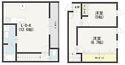 ImagawaMidGardenSuite 2LDKの間取図画像