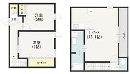 ImagawaMidGardenSuite 2LDKの間取図画像