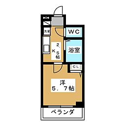 アプレシティ高円寺 1Kの間取図画像