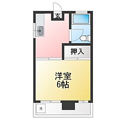 田中ビル 1Kの間取図画像