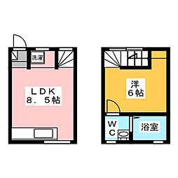 CATORCE上石神井 1LDKの間取図画像