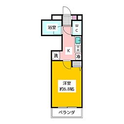 グリーンアベニュー関町 1Kの間取図画像