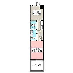 Ombrage 1LDKの間取図画像