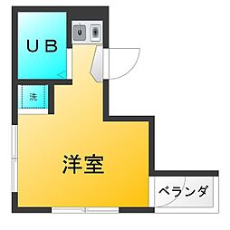 シャンブルIS ワンルームの間取図画像