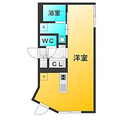Libres武蔵関 ワンルームの間取図画像