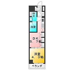 セジョリ上石神井 1DKの間取図画像