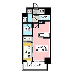 KDXレジデンス上石神井2 1LDKの間取図画像