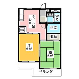 コーポ・ドルミオ 2DKの間取図画像