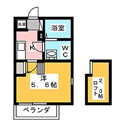 KLEIS上石神井 1Kの間取図画像