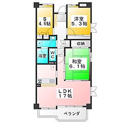 ラ.エスペランサ 2SLDKの間取図画像