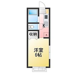 井の頭ガルテン ワンルームの間取図画像