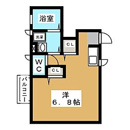 シャルマン吉祥寺 1Kの間取図画像