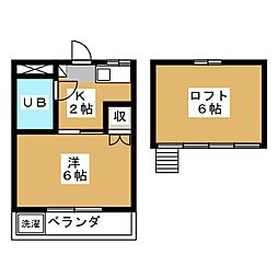 シティプラザ吉祥寺 1Kの間取図画像