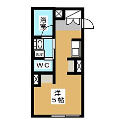 VILLAFLORENCE ワンルームの間取図画像