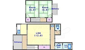 京都府京都市右京区宇多野福王子町（賃貸一戸建2LDK・2階・83.60㎡） その2