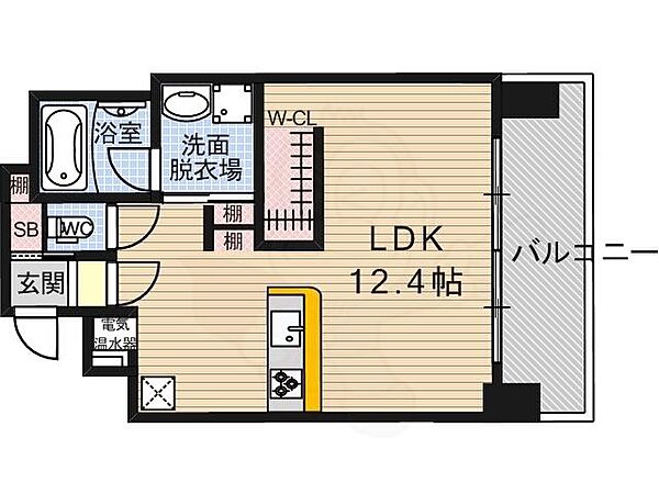 京都府京都市中京区壺屋町(賃貸マンション1K・7階・35.45㎡)の写真 その2