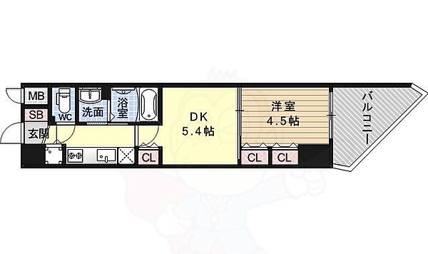 ベラジオ三条朱雀 ｜京都府京都市中京区壬生馬場町(賃貸マンション1DK・4階・31.49㎡)の写真 その2