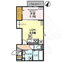 京都府京都市西京区松尾鈴川町25番2号（賃貸アパート1LDK・1階・39.41㎡） その2