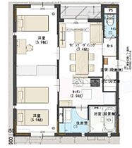 京都府京都市上京区近衛殿北口町（賃貸アパート2LDK・1階・50.67㎡） その2