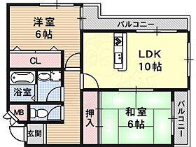 京都府京都市西京区桂河田町（賃貸マンション2LDK・3階・53.46㎡） その2