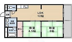 ニュー太田 2階3LDKの間取り