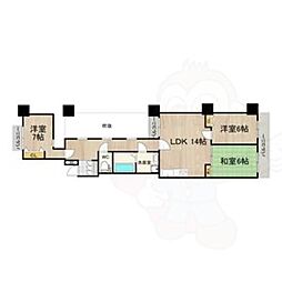 せんぼん有彩館 3LDKの間取図画像