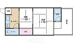 第2北村マンション 2階/-