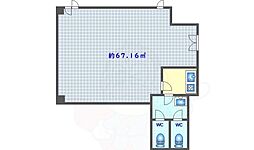 JO-INBLD. ワンルームの間取図画像