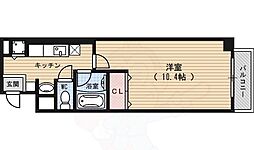 nexus伊香 4階1Kの間取り