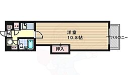 アビタ・上賀茂 1Kの間取図画像