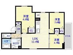 ルピナス嵯峨A棟 3階/-
