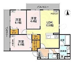 エンラージ西院 3階