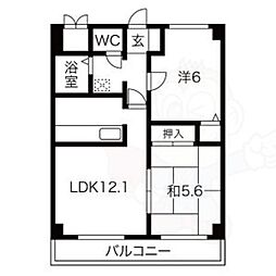 レジデンスオークラ 2階/-