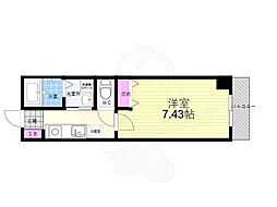 ハウゼ御所の杜 1Kの間取図画像