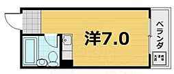 クリーンビルマスダ ワンルームの間取図画像
