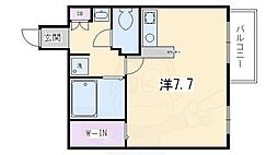 ライブ寺町通り 1Kの間取図画像
