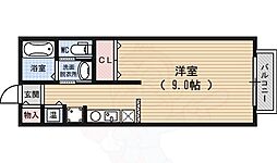 ハイツ竹上 1Kの間取図画像