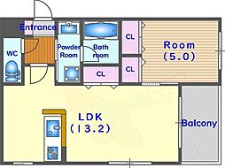 ヴァンベール御苑前 1階/-