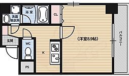 ハーモニアス松原 1Kの間取図画像