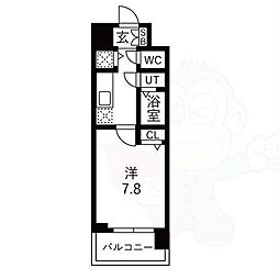 ファステート京都洛南エリーゼ 1Kの間取図画像