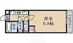 アクアKM 1Kの間取図画像