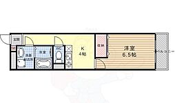 サンシャイン烏丸 1DKの間取図画像