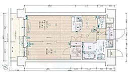 CRYSTALGLANZ京都西大路 1LDKの間取図画像