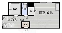 大建ビル 1DKの間取図画像