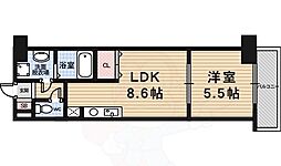 エスペランストリイ 1LDKの間取図画像