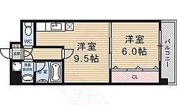 プラネシア星の子三条油小路 1LDKの間取図画像