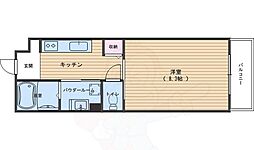 ハンズレジデンス二条 1Kの間取図画像