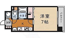 スワンズ京都五条大宮 1Kの間取図画像