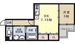 nico西京極 1DKの間取図画像
